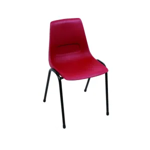 MA Shell Fabric Upholstered Stackable 4 Leg Visitor Chair thumbnail 5