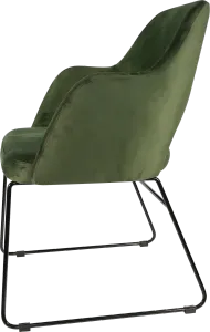 FL Sorbet Velvet Upholstered Sled Base Hospitality Chair thumbnail 4