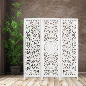 VI Jans Solid Timber 3 Panel Space Dividing Screen thumbnail 1