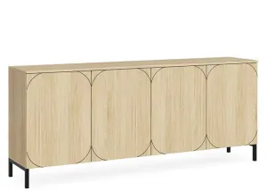 DD Onyx 4 Door Credenza Buffet thumbnail 2
