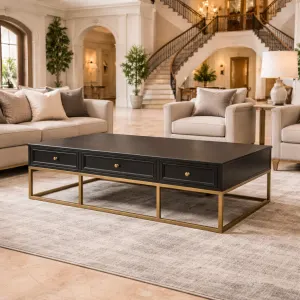 MF Tubetti Metal Base 6-Drawer Coffee Table thumbnail 4