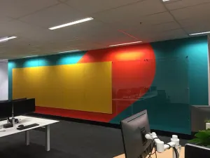 VC Custom Coloured Magnetic Glassboard thumbnail 2