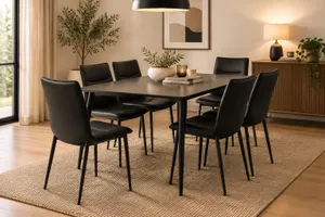 MD Rouse PU Upholstered Metal Leg Dining Chair thumbnail 3