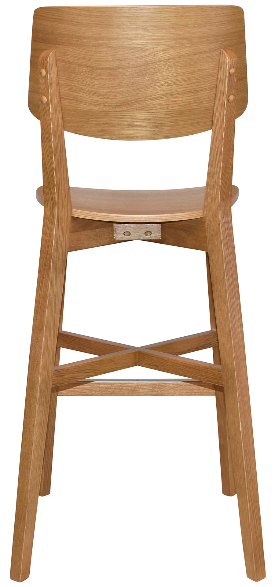EZ Phoenix Light Oak Stained Solid Timber Framed Barstool