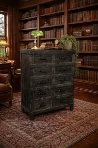 MF Industrial Iron 10 Drawer Chest thumbnail 4