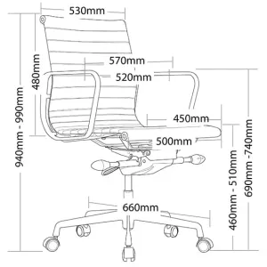 ST Volt PU Leather Boardroom Chair thumbnail 7