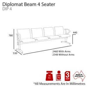 MA Diplomat Upholstered Beam Seating thumbnail 8