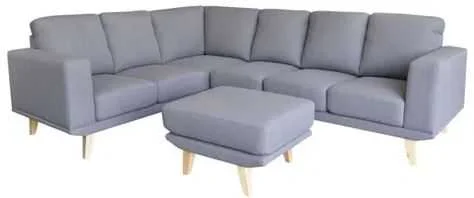 EL Rufino Fabric Upholstered Corner Suite