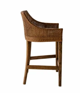 CR Tennessee Timber Frame Rattan Counter Stool thumbnail 15
