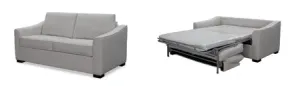 EL Lachlan 2 Seater Leather Upholstered Sofa Bed thumbnail 2