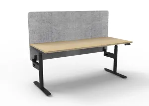RL Halo Plus Motorized Height Adjustable Desk with Grey Eco Panel Screen thumbnail 2