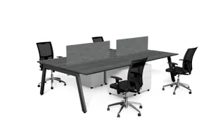 DD Vista Double Sided Workstation For 2 Person with Sonic Screen thumbnail 4