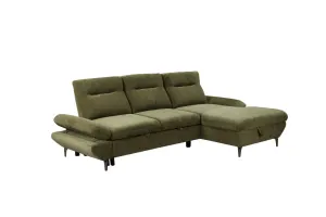VI Capella 2 Seater Fabric Sofabed with Storage Chaise thumbnail 3