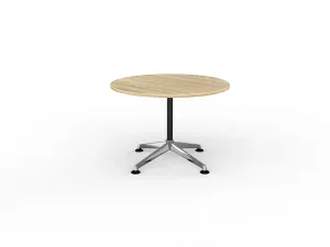 OL Modulus Fixed Leg Round Meeting Table - Oak Top thumbnail 3