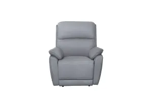 VI York Leather Upholstered Single Seater Recliner Lounge thumbnail 2