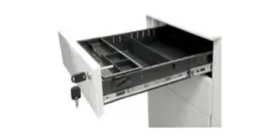 DD Lunar Metal 1 Drawer 1 File Mobile Pedestal thumbnail 2