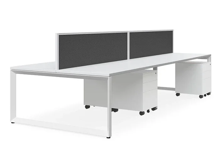 DD Forum Double Sided Workstation For 4 Person with Optic Screen