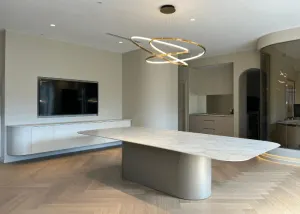 DD Half Curved Floating Wall Credenza thumbnail 2