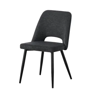 BT Zara Fabric Upholstered Metal Leg Dining Chair thumbnail 2