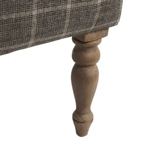 SH Bailey Wool Upholstered Timber Legs Armchair - Charcoal thumbnail 4
