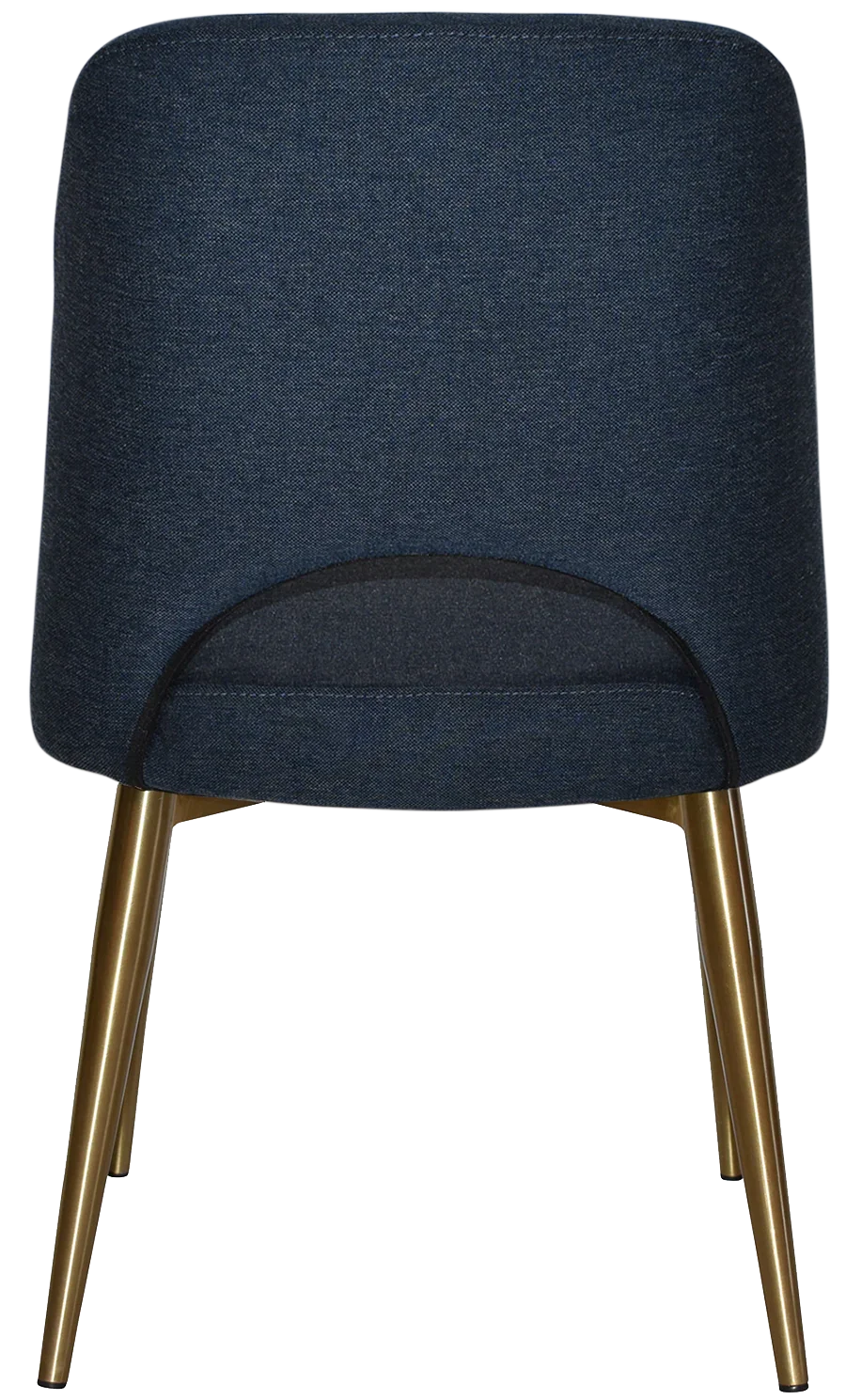 EZ Albury Brass Colour Stainless Steel Leg Upholstered Hospitality Dining Chair