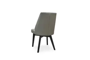 VI Roma Leather Upholstered Timber Leg Dining Chair thumbnail 4