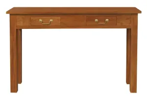 CT Tasmania Solid Timber 2 Drawer Straight Leg Sofa Table thumbnail 8