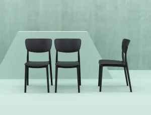 FL Monna Hospitality Outdoor Stackable Chair thumbnail 3