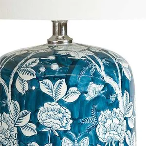 SH Forbes Floral Ceramic Base Table Lamp thumbnail 2