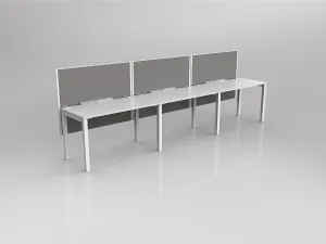 OL Axis 3 User Single Sided Workstation with Hung Screen - Splice Fabric thumbnail 2
