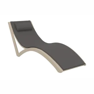 FL Slim Hospitality Stackable Sunlounger with Cushion & Pillow thumbnail 13