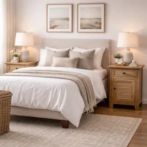 MF Recycled Elm Louvre Bedside Cabinet with 1 Drawer and Door thumbnail 3