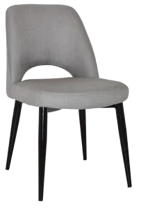 EZ Albury Black Metal Leg Upholstered Hospitality Dining Chair thumbnail 18