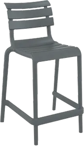 FL Helen Hospitality Stackable Outdoor Counter Stool thumbnail 2