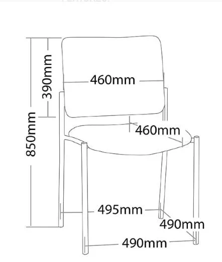 ST Vera 4 Metal Leg Upholstered Hospitality Chair thumbnail 2