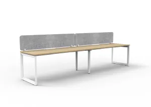 RL Infinity Loop Leg Single Sided Workstation with Grey Eco Panel Screen thumbnail 12