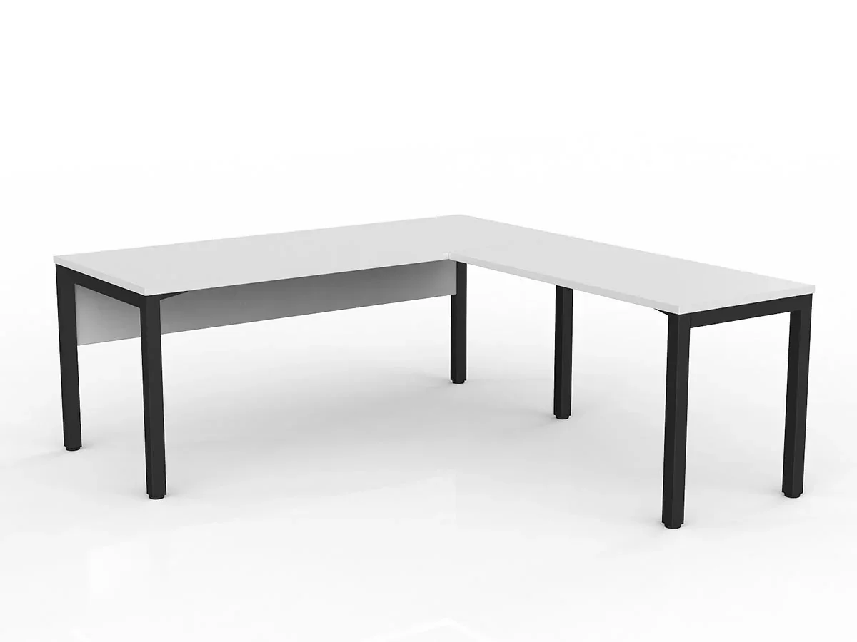 OL Axis Office Desk with Return and Modesty Panel