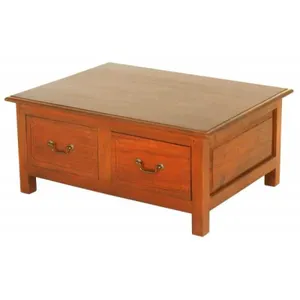 CT Tasmania Solid Timber 4 Drawer Straight Leg Coffee Table thumbnail 7
