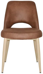 EZ Albury Birch Stained Metal Leg Upholstered Hospitality Dining Chair thumbnail 3