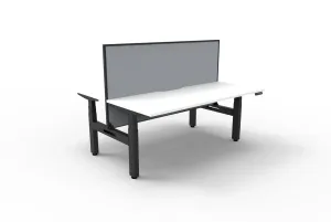 RL Boost+ Height Adjustable 2 User Back to Back Workstation with SHUSH30 Screen thumbnail 6