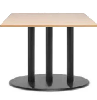 MA Cast Iron 3 Column Base Meeting Table
