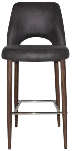 EZ STOOL ALBURY SIDE 750 METAL LIGHT WALNUT thumbnail 2