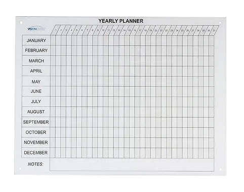 VC Magnetic Glass Year Planner