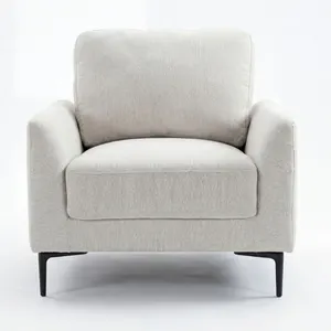 BT Luca 1 Seater Sofa Grey Fabric thumbnail 1