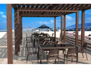 FL Capri Hospitality Outdoor Stackable Armchair thumbnail 6