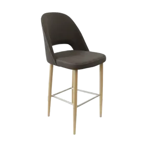 FL Orleans Crescent Upholstered Seat Aluminium Frame Hospitality Barstool thumbnail 16