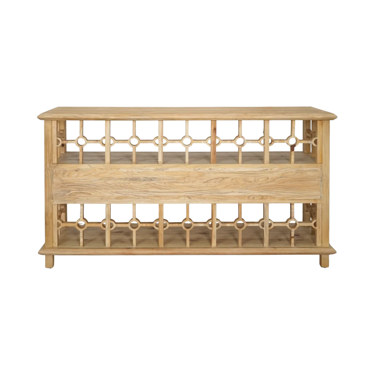 CR  Sonoma Solid Timber 3 Drawer 2 Shelf Open Buffet
