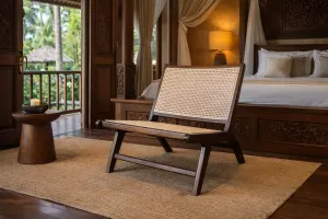 MF Portsea Timber Frame Rattan Chair thumbnail 4