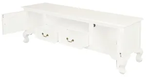 CT Queen Anne Solid Timber 2 Door 2 Drawer Entertainment Unit thumbnail 7