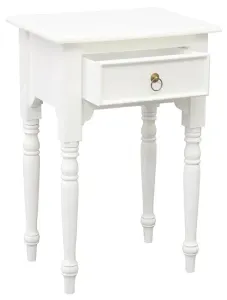 CT Huntley Solid Timber Turn Leg 1 Drawer Side Table thumbnail 11